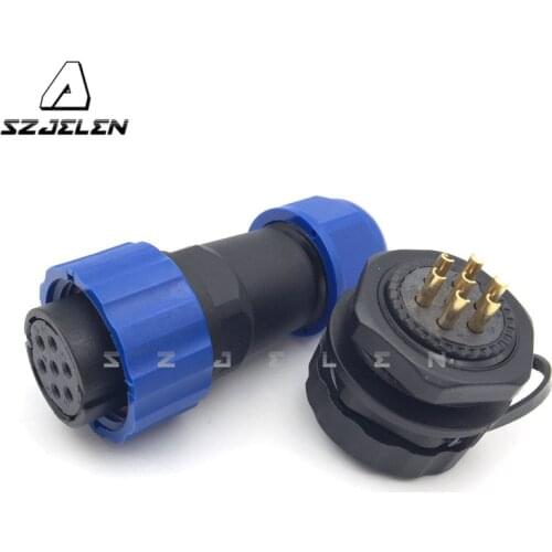 SD20TP-ZM , waterproof 7 pin plug socket, 7 pin Wire connector,LED power connector,Electric equipment power charger plug socket