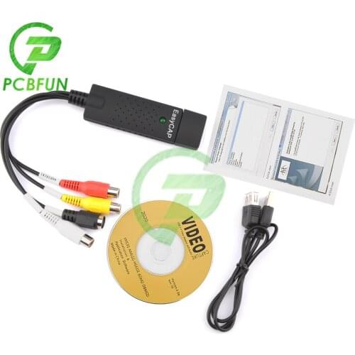USB 2.0 Easycap Capture 1 Channel Video TV DVD VHS Audio PC Capture Adapter Card TV Video DVR Converter