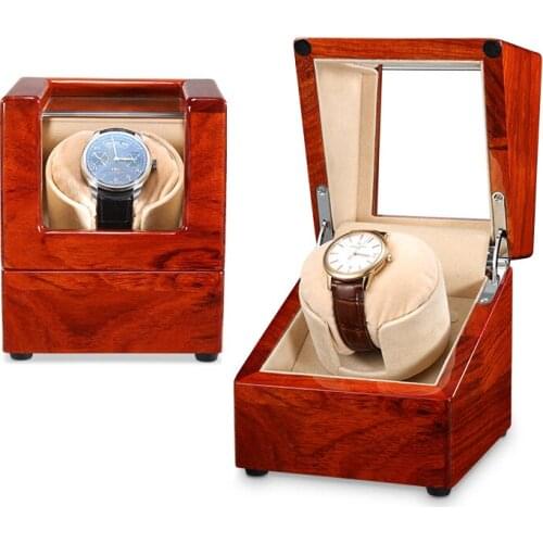 Advanced motor solid wood meter holder display automatic mechanical watch case jewelry watch case