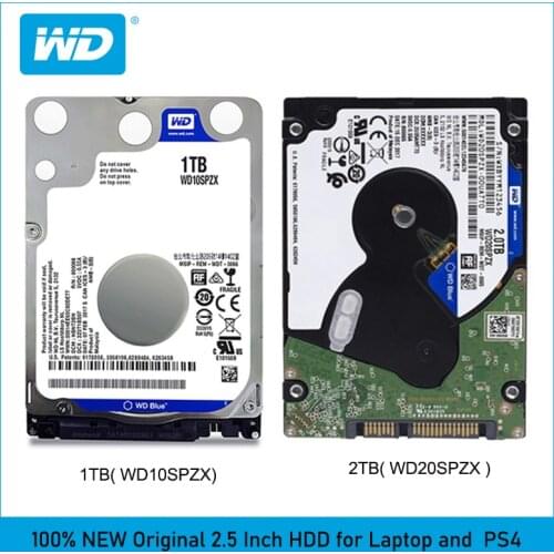Western Digital WD 1TB 2TB 2.5" 7mm Internal Hard Disk Drive for Laptop Notebook Playstation 4 PS4 Slim HDD SATA III 6.0Gb/s