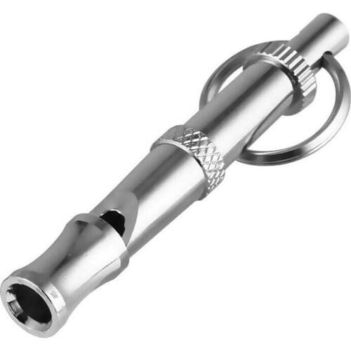 Sound Silent Dog Pet Puppy Cat Training Whistle Metal