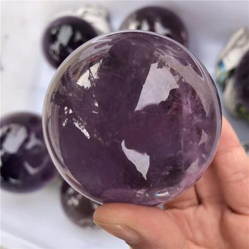 1pc about 6cm natural amethyst quartz sphere and mineral amethys crystal ball gift healing meditation dispel negative energy