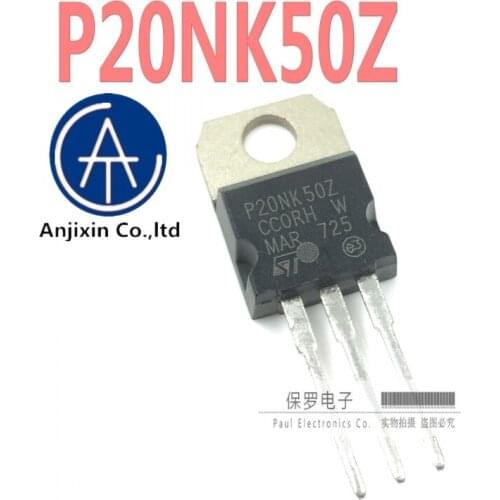 10pcs 100% orginal new real stock MOS field effect tube STP20NK50Z P20NK50Z TO-220