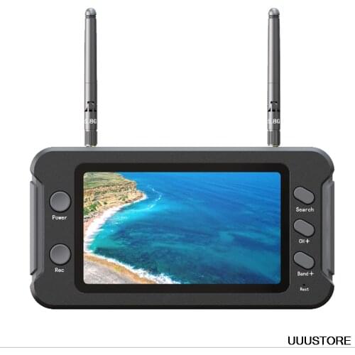 4.3 Inch IPS 800x480 5.8GHz 40CH Diversity Receiver FPV Monitor HD Display For RC Drone Radio Controller