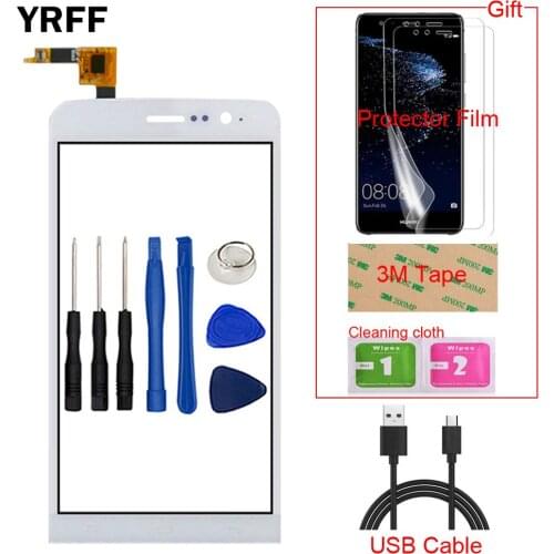 5.5'' Mobile Touch Glass For Explay Blaze Touch Screen Digitizer Panel Lens Sensor Capacitive Tools + Protector Film Tape