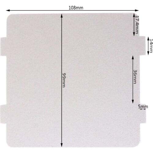 2021 New 5Pcs Mica Plates Sheets Microwave Oven Repairing Part 108x99mm Kitchen For Midea