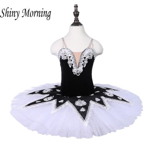 Adult Professional Ballet Tutu black white Women Nutcracker Fairy Doll Ballet Costumes Sleeping Beauty Pancake Tutu Ballet Dress