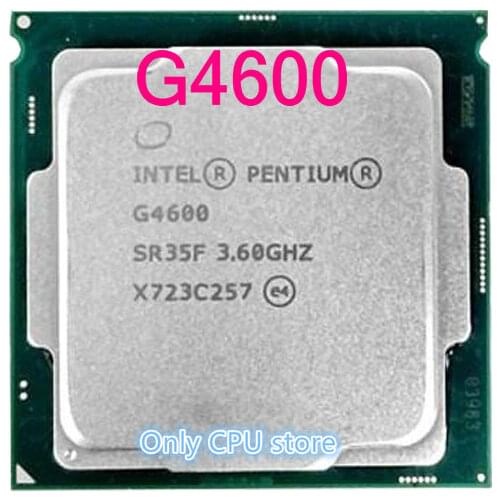 Free shipping Intel Pentium Processor G4600 CPU LGA 1151-land FC-LGA 14 nanometers Dual-Core CPU