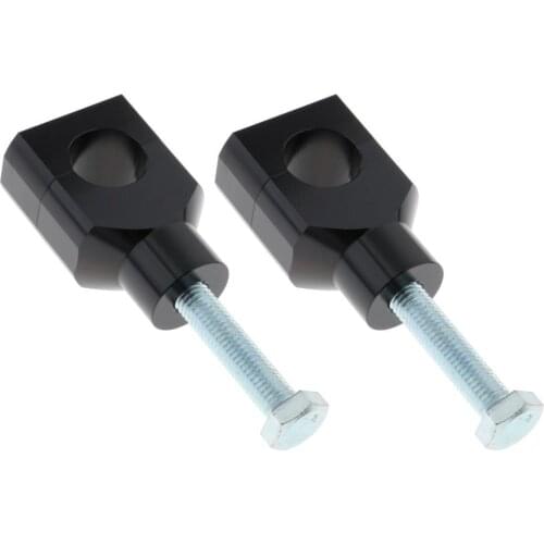 Black Round 25mm Handlebar Riser Clamp for Harley Kawasaki Suzuki Yamaha Honda