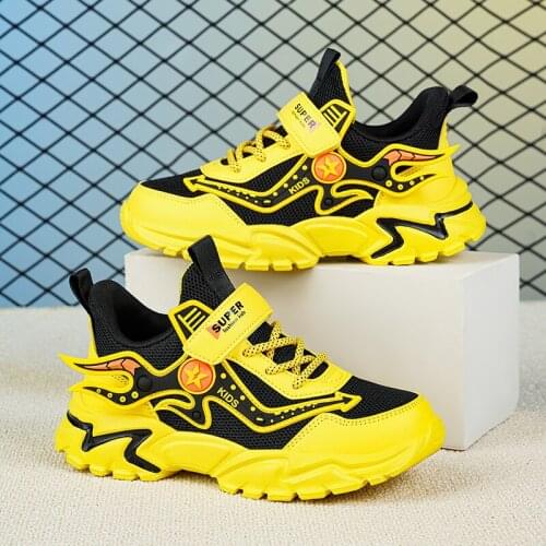 Kids Sport Shoes 2021 Fashion Boys Running Sneakers Breathable Air Mesh Children Casual Shoes Lightweight Girls Tenis Sneakers