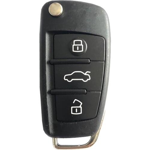 CN008007 3 Button Remote Car Flip Key Fob For A-udi A2 A4 S4 Cabrio Quattro Avant 2005-2008 with 433Mhz 48 Chip 8E0 837 220Q K D