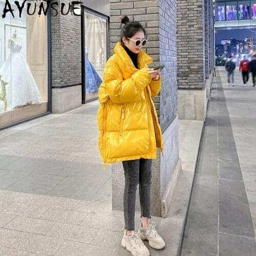AYUNSUE Female Winter Coat 2021 Black Women Parkas Short Jacket Winter Clothes Women Korean Casual Outerwear Manteau Femme Gxy57