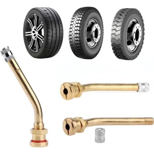 Brass Air Truck Tire Valve Stem for V3.20.4 9.7mm Hole Aluminum Wheel Rims for Car Truck Motorcycle
