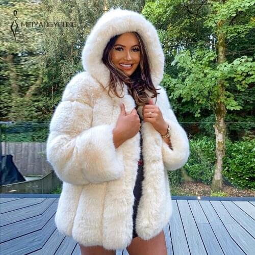 MEIYANGYOUNG Long Fur Coats