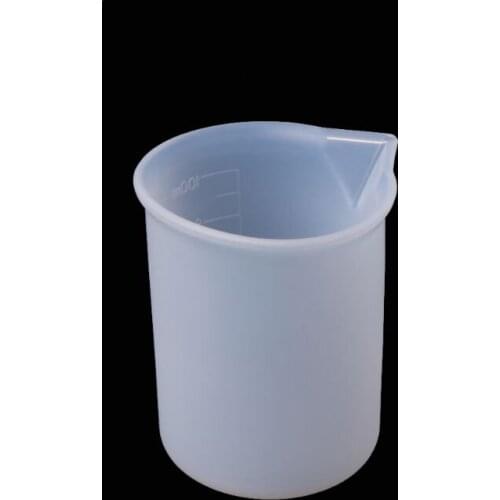 5 Pcs/pack 100 ml Crystal Epoxy Silicone Measuring Cup DIY Handmade Tool with Scale Non-stick Adjusting Mixing Cups