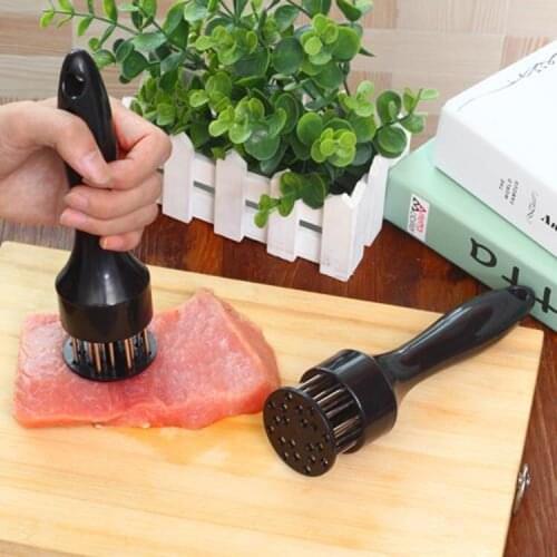 Stainless Steel Knocking Meat Hammer Western Beef Steak Pine Meat Loose Needles Color Random