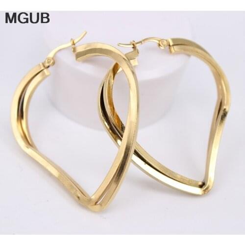 Peach-shaped gold color Double classic earrings Real picture display Foreign trade hot goods Excellent silver color seller LH640