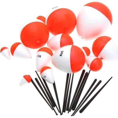 10 pieces/set of professional 2g-60g fishing float with fishing sea fishing soaking big belly fish float far floating fish float