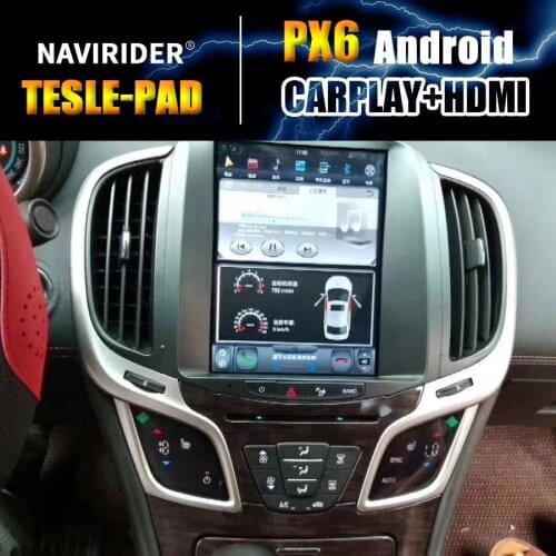 PX6 Car Bluetooth Screen Android 9 GPS Navigation Multimedia For Buick LaCrosse 2013 2015 10.4" Tesla Style Stereo DSP Head Unit