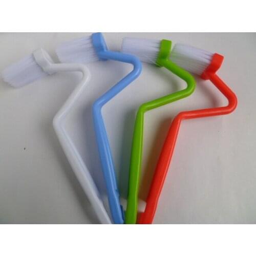 Vidric Household bathroom toilet brush Japanese curved handle cleaning brush V-shaped toilet inside corner 300 / box 33g