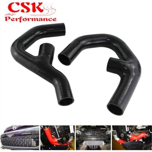 FOR VW GOLF MK5 A3 JETTA GTI 2.0 FSi T TURBO SILICONE INTERCOOLER PIPE HOSE Black / Blue/Red
