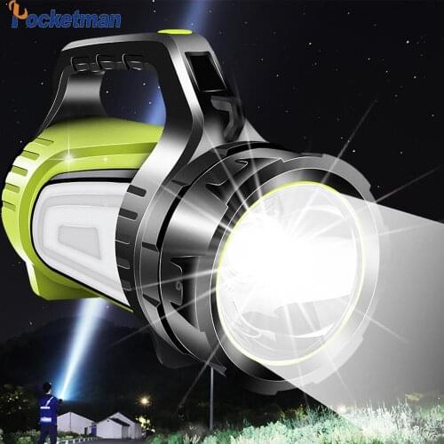 8000lm 80W LED Rechargeable Search Light USB LED flashlight 2 side night light lamp hand Handle Spotlight Ultra-long Standby