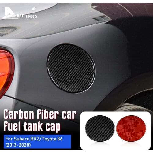Airspeed Hard Carbon Fiber Car Fuel Tank Cap Cover Stickers for Subaru BRZ Accessories Car Styling Exterior Decoration