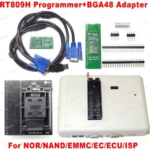 RT809H Universal Programmer with BGA48 Adapter RT-BGA48-01 Better Than RT809F TL866II Plus Programmer