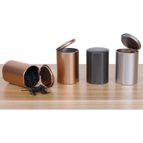 1Pc Waterproof Tin Containers Storage Box Metal Airtight Smell Proof Container Aluminum Herb Stash Tea Sealed Can Kitchen Gadget