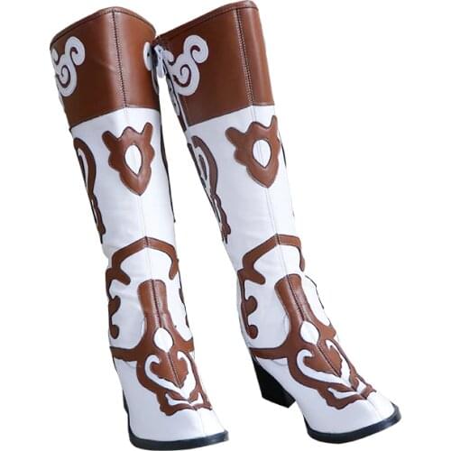 Womens mongolian boots chinese national dance boots festival dance shoes stage performance minority photography clothing