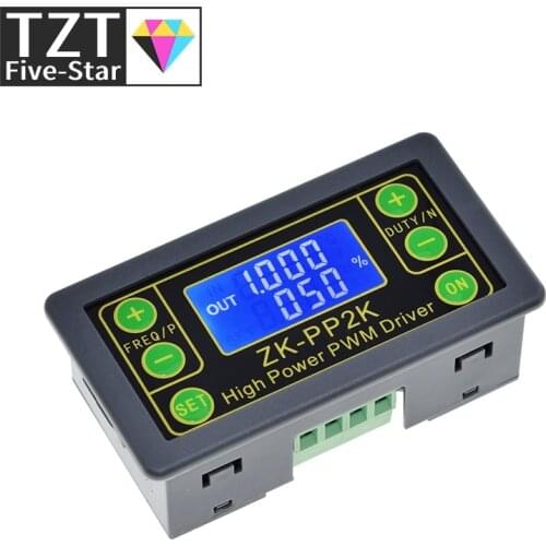 ZK-PP2K PWM DC 3.3~30V 12V 24V Motor Speed Controller regulator 8A 150W Adjustable LED Dimmer Pulse Frequency Duty Ratio
