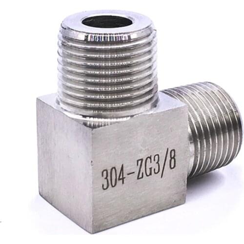 1/8" 1/4" 3/8" 1/2" 3/4" 1" BSP Male Thread 304 Stainless Steel Elbow Pipe Fitting High Pressure Resistant Connector Adapter