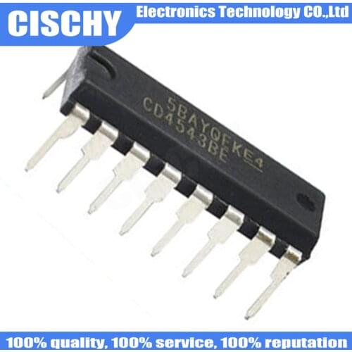 10PCS CD4543BE DIP16 CD4543 DIP 4543BE DIP-16 and original IC