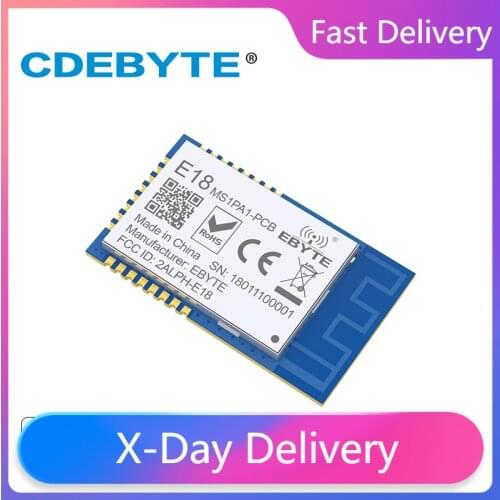 10pc/lot Zigbee Module CC2530 2.4GHz Wireless Transceiver E18-MS1PA2-PCB PA IoT Radio Transmitter and Receiver