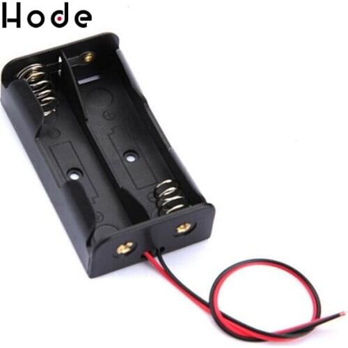 10PCS Plastic Battery Storage Case Box Holder For2 X AA 2xAA 3V with wire leads