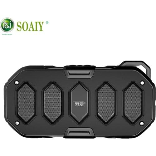 100% Original SOAIY M8 Waterproof dust shock proof Wireless Bluetooth Speaker real long play time High Quality outdoor Speaker