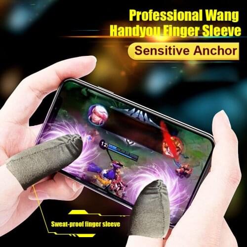 2/6/8/10pcs Touches Screen Silver Fiber Finger Sleeve Sweat-proof Ultra-thin Breathable Finger Cap DJA99