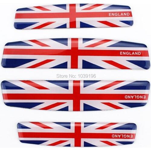 4 x Car Styling Door Edge Guard Protector Strips Anti-collision Anti-scratch Trim Door Edge Guard Stickers For England Flag