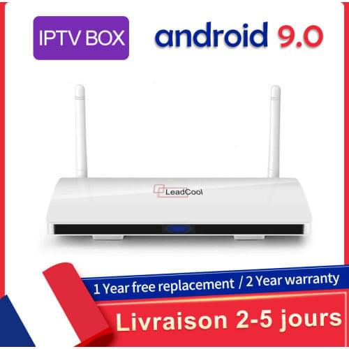 4K Android 9.0 IPTV Box Leadcool SUB TV BOX S905W Quad Core 2.4G Wifi H.265 Media Player Leadcool iptv box Ship From France