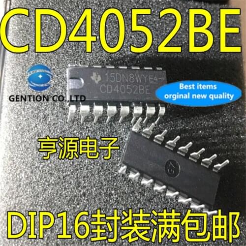 50Pcs CD4052 CD4052BE HEF4052BP DIP-16 Demultiplexer signal separator in stock 100% new and original