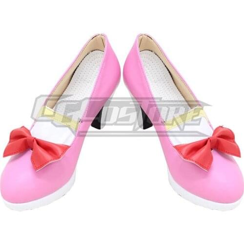 Anime Cosplay Shoes Boots THE IDOLM@STER CINDERELLA GIRLS Shimamura Uzu Hand-made Leather Christmas Halloween Free ship ACS-1206