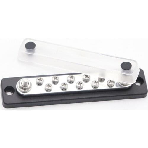 100A 150A 5/10/12/20-Point Bus Bar Power Distribution Block Car Auto Truck Trailer Ship Yacht Busbar Terminal Block Accessories