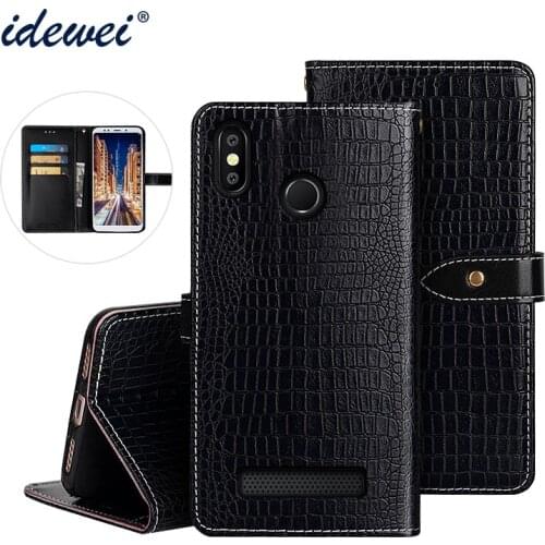 Vernee T3 Pro Case Cover Luxury Leather Flip Case For Vernee T3 Pro Protective Phone Case Crocodile Grain
