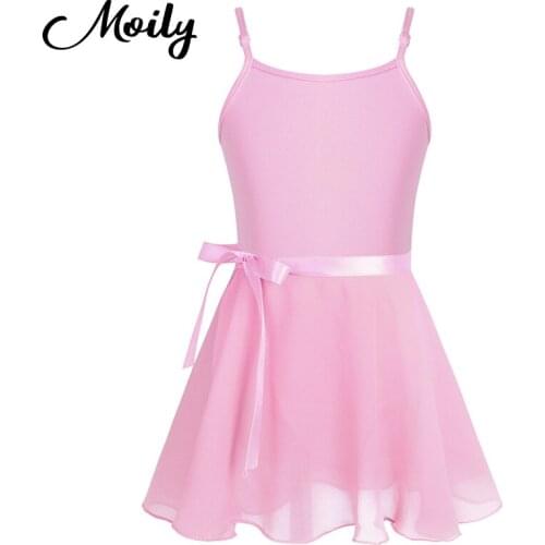 Teenager Girls Gymnastic Ballet Leotards Dance Tutu Dress Princess Ballerina Performance Tulle Dancing Dress with Chiffon Skirt