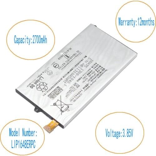 ISkyamS 10pcs/lot 2700mAh LIP1648ERPC Replacement Battery For Sony Xperia XZ1 compact XZ1 mini 4.6" G8441 SO-02K PF41 Batteries