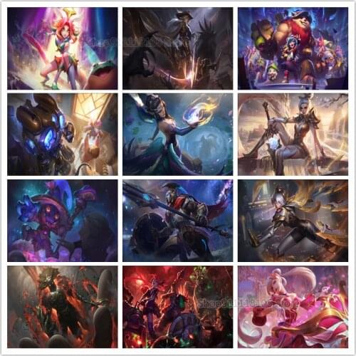 Square Diamond Embroidery League Of Legends 5D Diy Game Diamond Painting Mosaic Cartoon Picture Cross Stitch Home Decoration