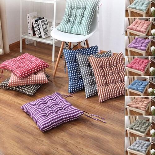 Square Chair Cushion Printing Chair Pad For Home Printed Thicken Dining Chair Decorative Cushions Backrest Student Back Cushion