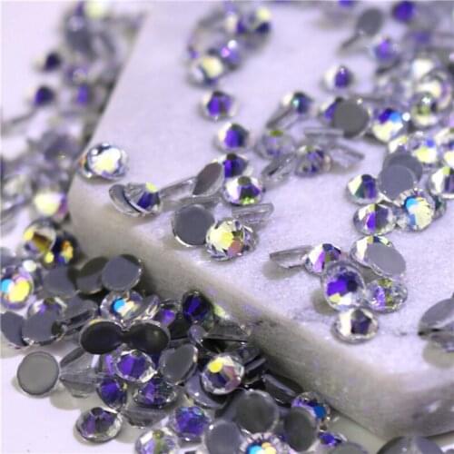 Moonlight hotfix rhinestones for needlework clothes flatback Crystal hot fix stones strass for applicator fabric DIY decoration