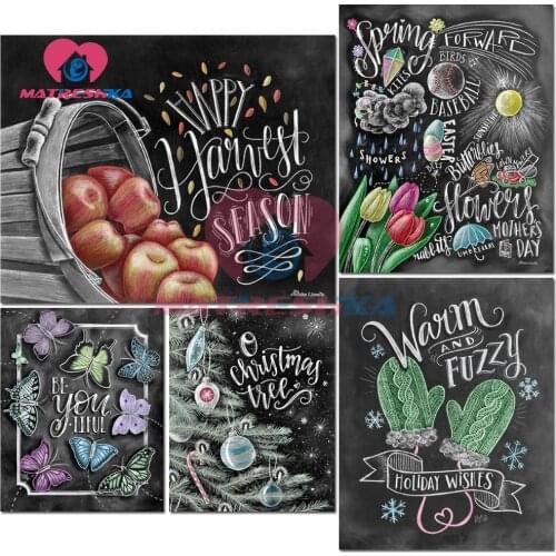 Chalk Art diamond painting 5d diamond cross stitch crystals for needlework pictures with rhinestones diamond picture diy crafts