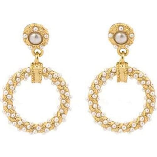 Fashion Jewelry New Round Pearl Design Sensory Earrings